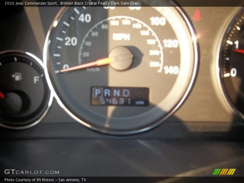 Brilliant Black Crystal Pearl / Dark Slate Gray 2010 Jeep Commander Sport