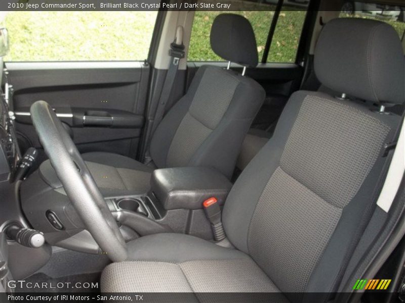 Brilliant Black Crystal Pearl / Dark Slate Gray 2010 Jeep Commander Sport