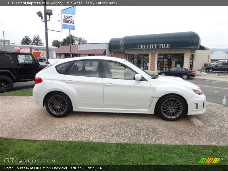 Satin White Pearl / Carbon Black 2011 Subaru Impreza WRX Wagon