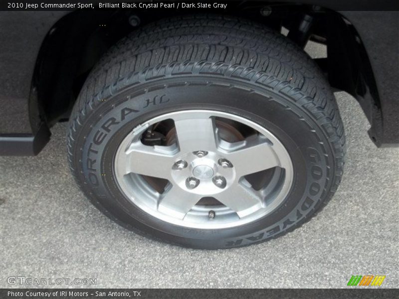 Brilliant Black Crystal Pearl / Dark Slate Gray 2010 Jeep Commander Sport