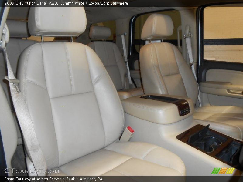 Summit White / Cocoa/Light Cashmere 2009 GMC Yukon Denali AWD