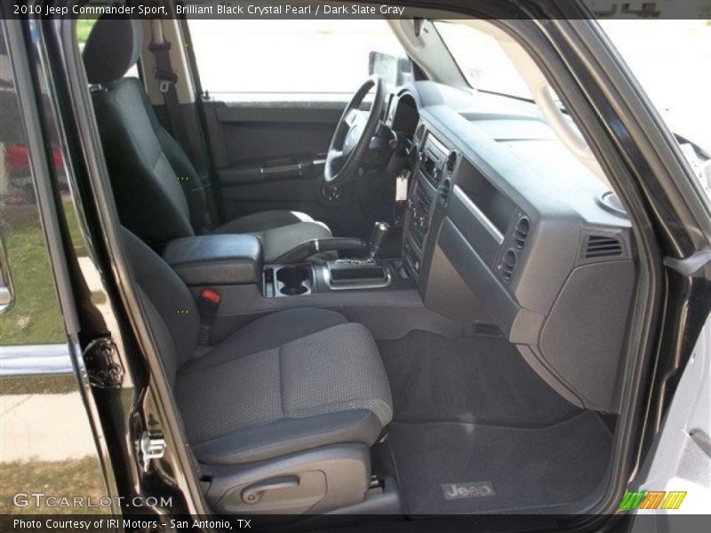 Brilliant Black Crystal Pearl / Dark Slate Gray 2010 Jeep Commander Sport