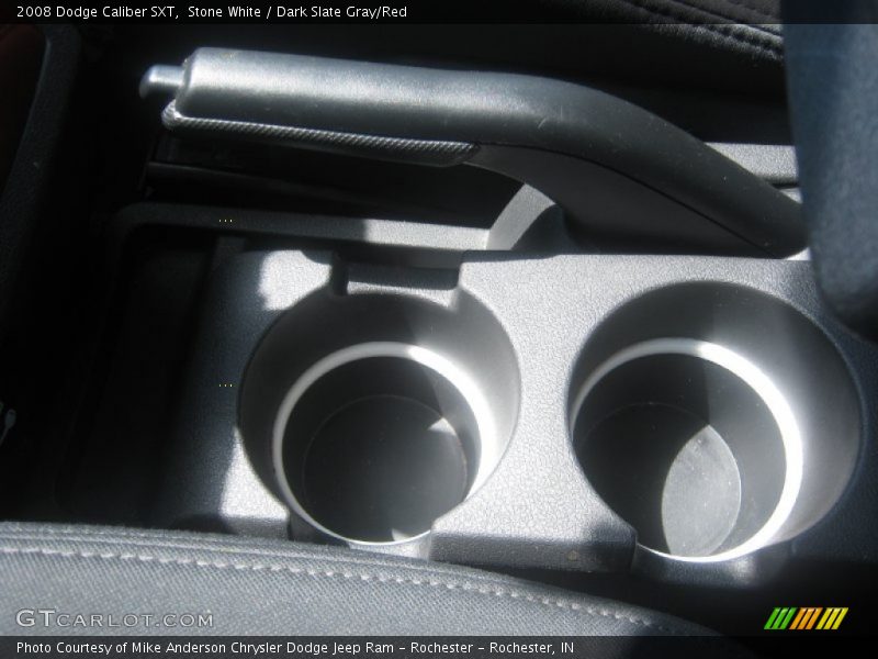 Stone White / Dark Slate Gray/Red 2008 Dodge Caliber SXT