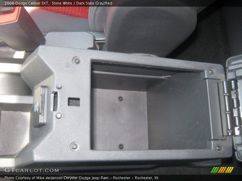 Stone White / Dark Slate Gray/Red 2008 Dodge Caliber SXT