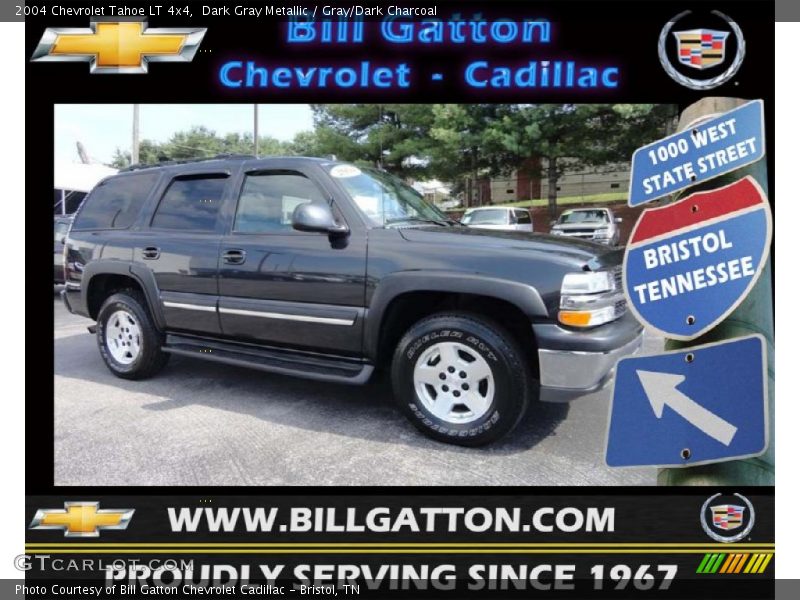 Dark Gray Metallic / Gray/Dark Charcoal 2004 Chevrolet Tahoe LT 4x4