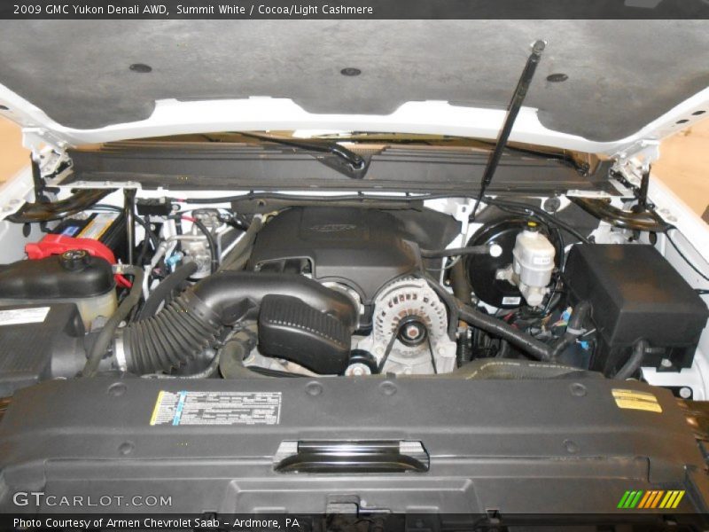 Summit White / Cocoa/Light Cashmere 2009 GMC Yukon Denali AWD
