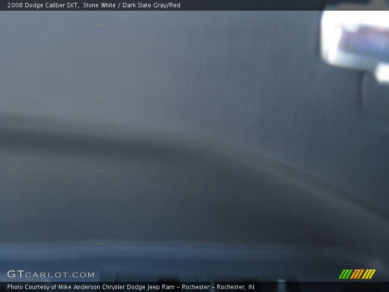 Stone White / Dark Slate Gray/Red 2008 Dodge Caliber SXT