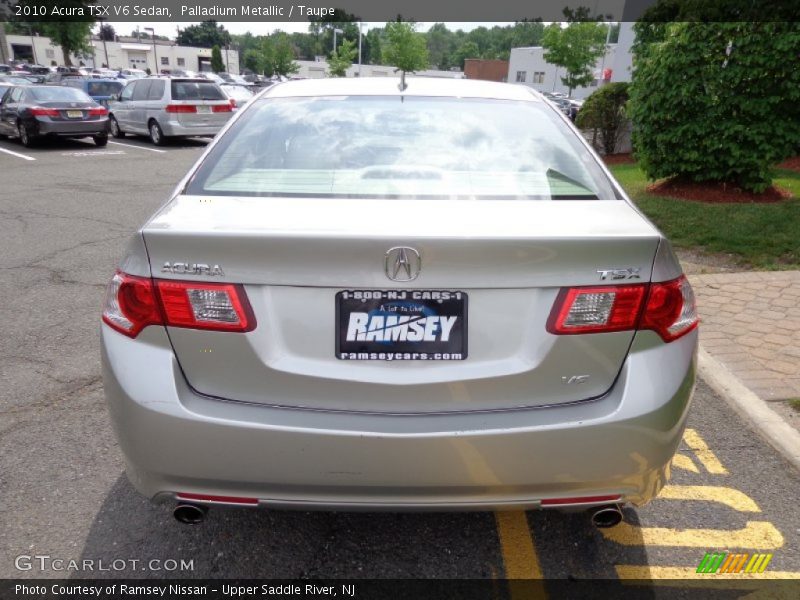 Palladium Metallic / Taupe 2010 Acura TSX V6 Sedan