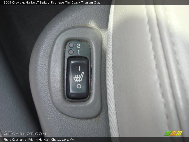 Red Jewel Tint Coat / Titanium Gray 2008 Chevrolet Malibu LT Sedan
