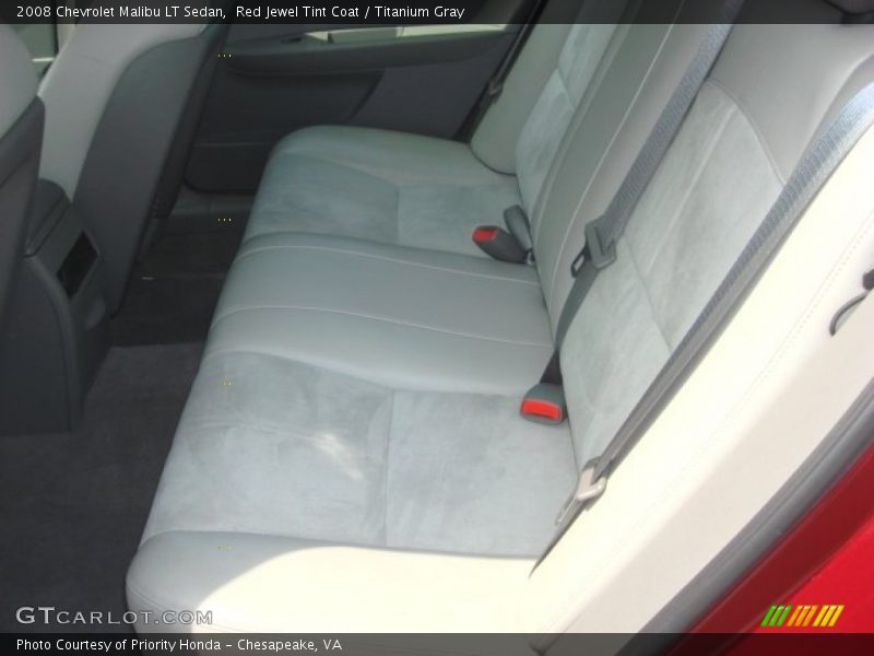 Red Jewel Tint Coat / Titanium Gray 2008 Chevrolet Malibu LT Sedan