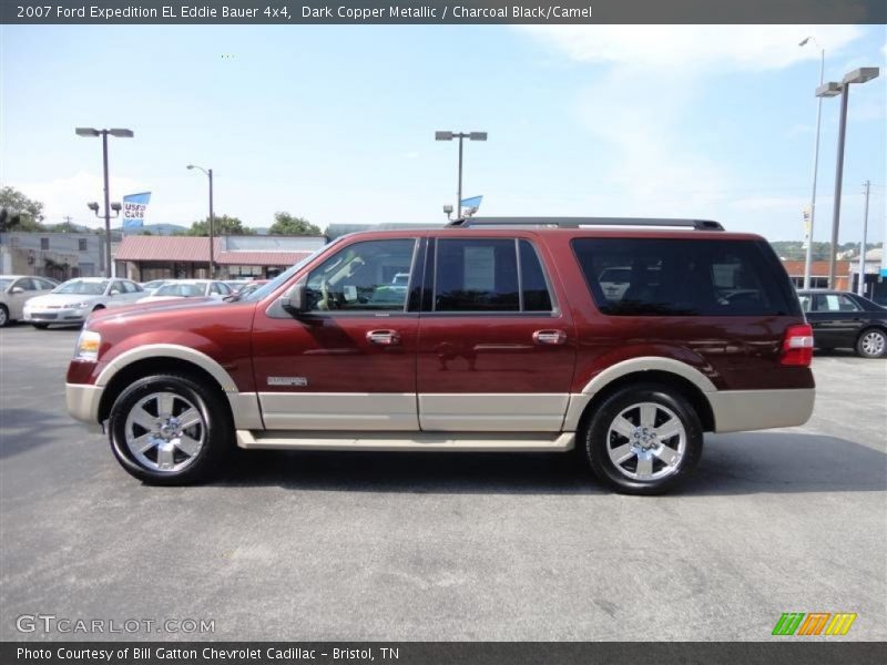 Dark Copper Metallic / Charcoal Black/Camel 2007 Ford Expedition EL Eddie Bauer 4x4