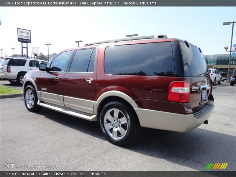 Dark Copper Metallic / Charcoal Black/Camel 2007 Ford Expedition EL Eddie Bauer 4x4