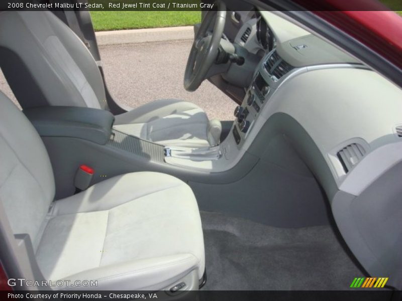 Red Jewel Tint Coat / Titanium Gray 2008 Chevrolet Malibu LT Sedan