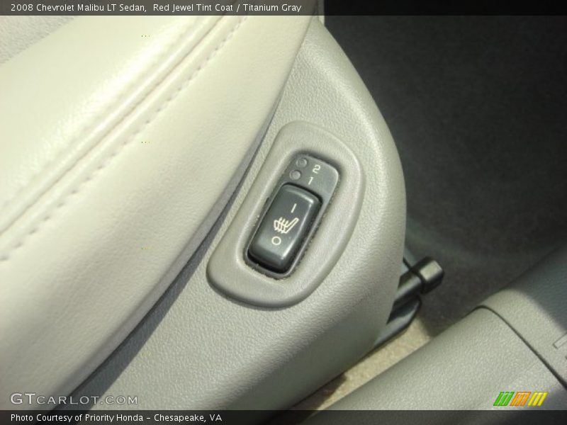 Red Jewel Tint Coat / Titanium Gray 2008 Chevrolet Malibu LT Sedan