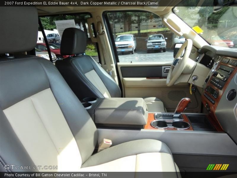 Dark Copper Metallic / Charcoal Black/Camel 2007 Ford Expedition EL Eddie Bauer 4x4