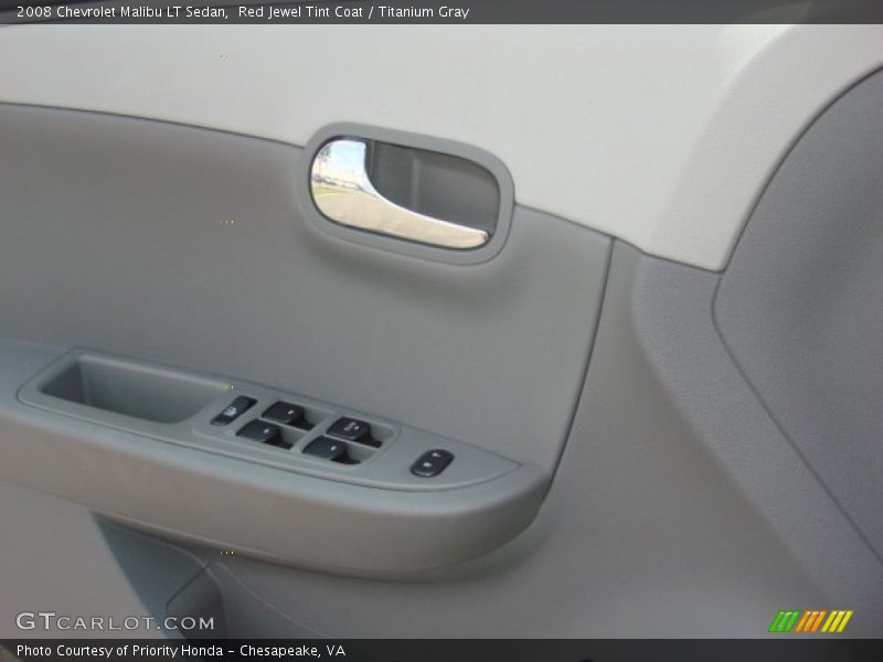 Red Jewel Tint Coat / Titanium Gray 2008 Chevrolet Malibu LT Sedan