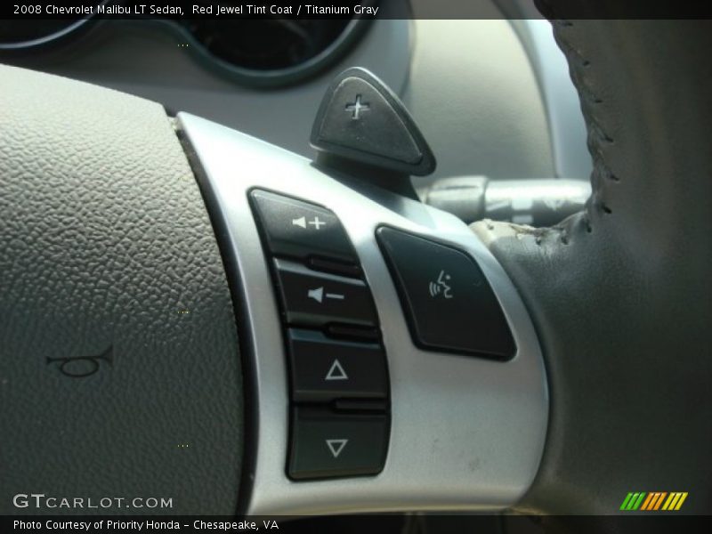 Red Jewel Tint Coat / Titanium Gray 2008 Chevrolet Malibu LT Sedan