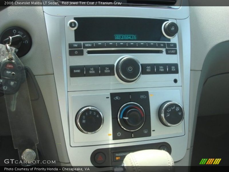 Red Jewel Tint Coat / Titanium Gray 2008 Chevrolet Malibu LT Sedan