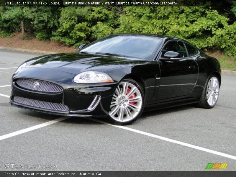 Ultimate Black Metallic / Warm Charcoal/Warm Charcoal/Cranberry 2011 Jaguar XK XKR175 Coupe