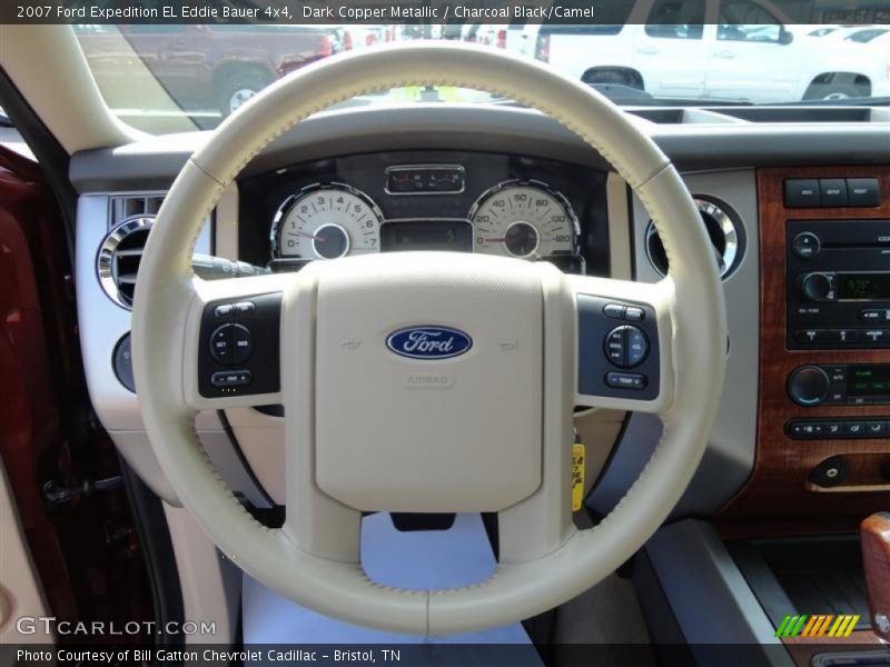 Dark Copper Metallic / Charcoal Black/Camel 2007 Ford Expedition EL Eddie Bauer 4x4