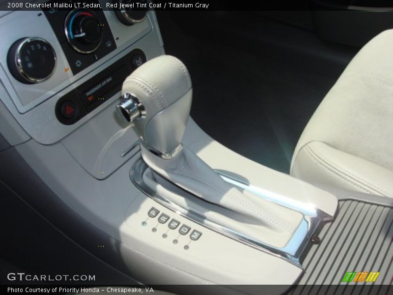 Red Jewel Tint Coat / Titanium Gray 2008 Chevrolet Malibu LT Sedan