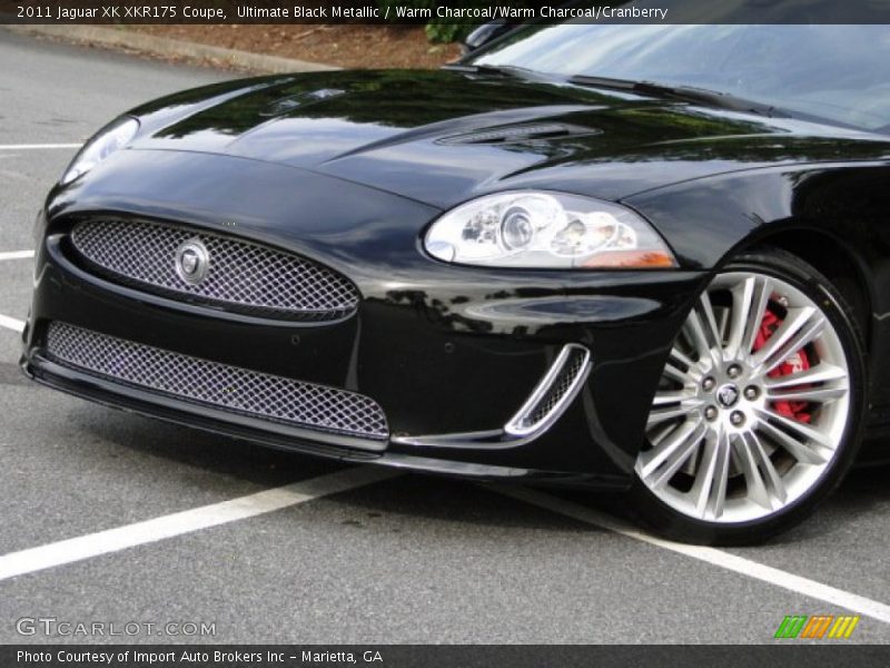 Ultimate Black Metallic / Warm Charcoal/Warm Charcoal/Cranberry 2011 Jaguar XK XKR175 Coupe