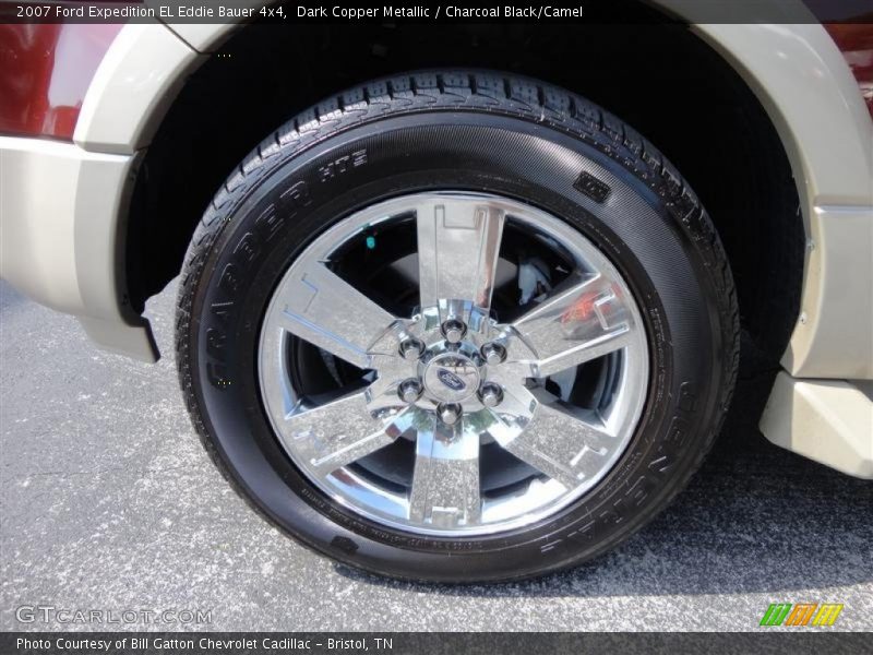 Dark Copper Metallic / Charcoal Black/Camel 2007 Ford Expedition EL Eddie Bauer 4x4