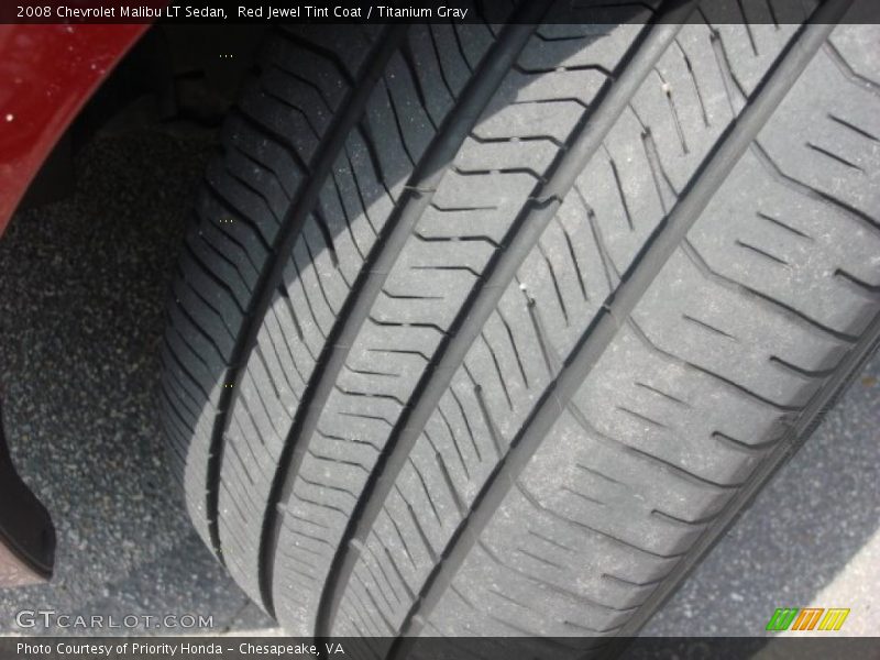 Red Jewel Tint Coat / Titanium Gray 2008 Chevrolet Malibu LT Sedan