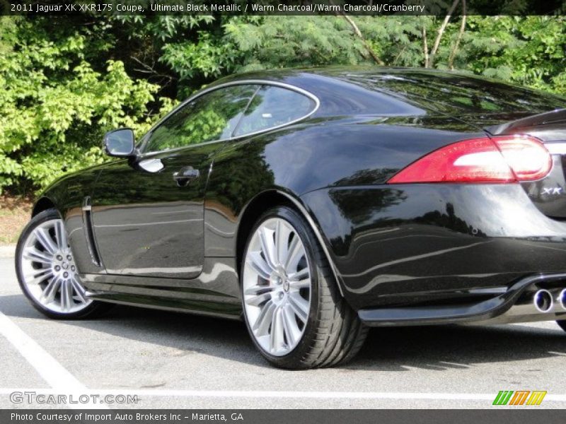 Ultimate Black Metallic / Warm Charcoal/Warm Charcoal/Cranberry 2011 Jaguar XK XKR175 Coupe