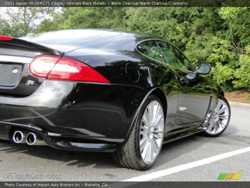 Ultimate Black Metallic / Warm Charcoal/Warm Charcoal/Cranberry 2011 Jaguar XK XKR175 Coupe