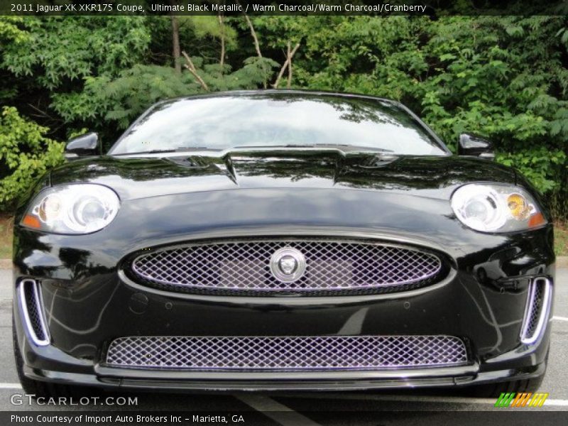 Ultimate Black Metallic / Warm Charcoal/Warm Charcoal/Cranberry 2011 Jaguar XK XKR175 Coupe
