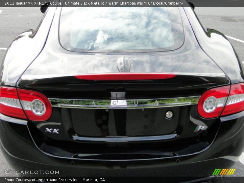 Ultimate Black Metallic / Warm Charcoal/Warm Charcoal/Cranberry 2011 Jaguar XK XKR175 Coupe