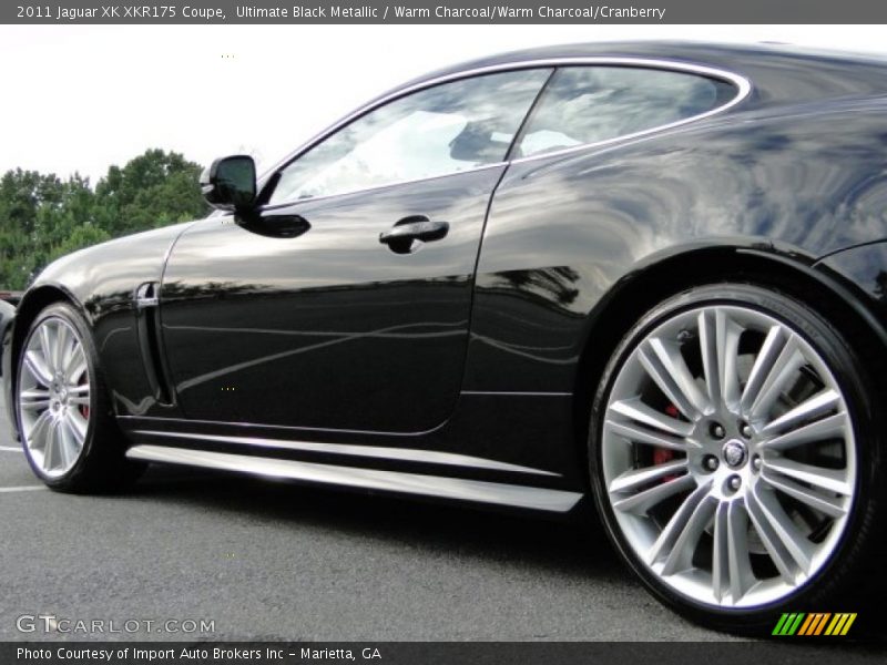 Ultimate Black Metallic / Warm Charcoal/Warm Charcoal/Cranberry 2011 Jaguar XK XKR175 Coupe