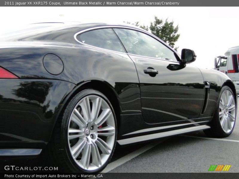 Ultimate Black Metallic / Warm Charcoal/Warm Charcoal/Cranberry 2011 Jaguar XK XKR175 Coupe