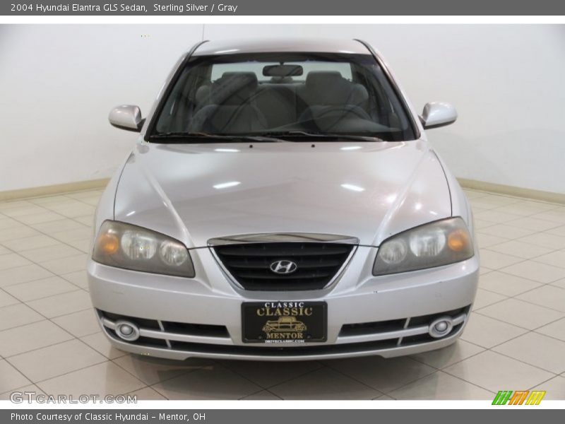 Sterling Silver / Gray 2004 Hyundai Elantra GLS Sedan