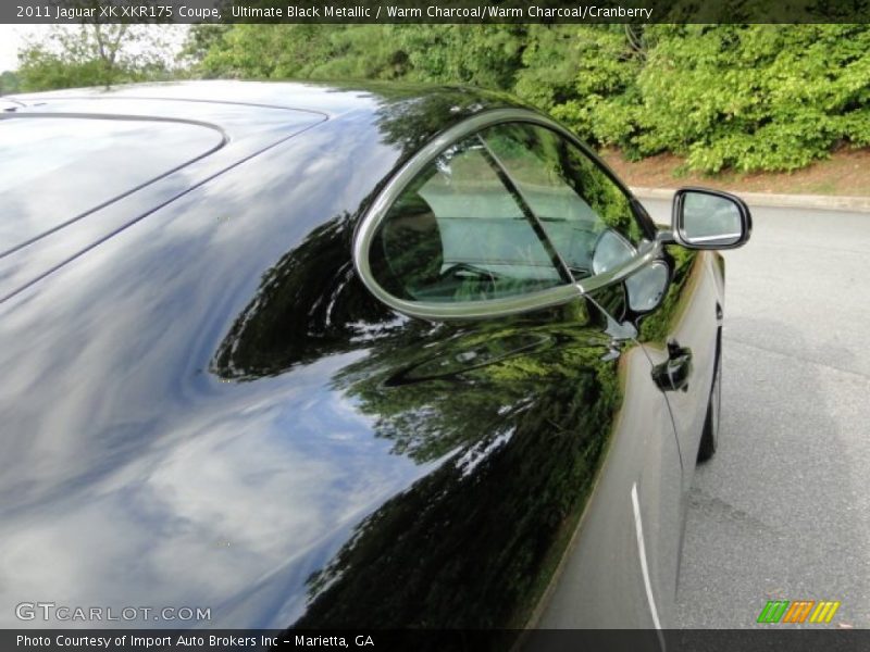 Ultimate Black Metallic / Warm Charcoal/Warm Charcoal/Cranberry 2011 Jaguar XK XKR175 Coupe