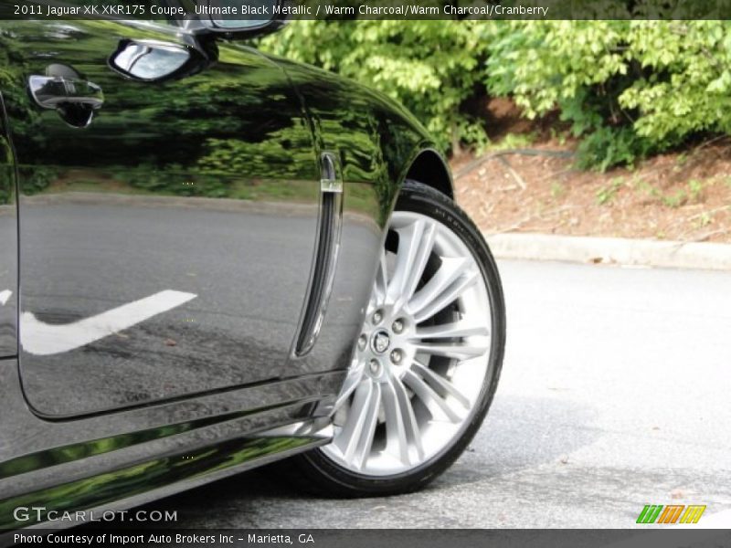 Ultimate Black Metallic / Warm Charcoal/Warm Charcoal/Cranberry 2011 Jaguar XK XKR175 Coupe