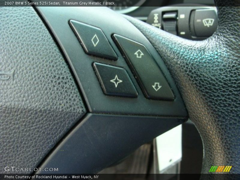 Titanium Grey Metallic / Black 2007 BMW 5 Series 525i Sedan
