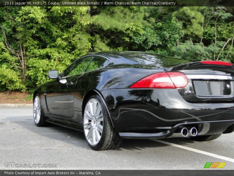 Ultimate Black Metallic / Warm Charcoal/Warm Charcoal/Cranberry 2011 Jaguar XK XKR175 Coupe