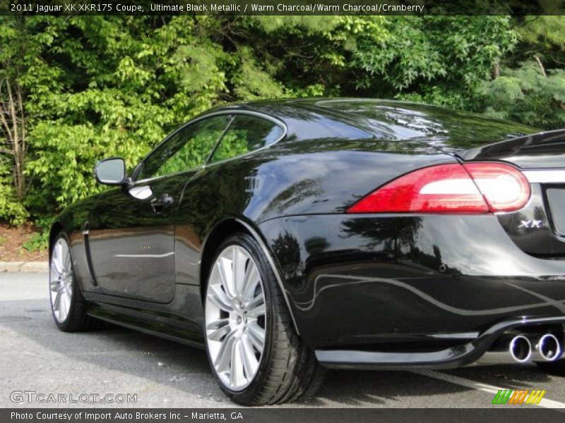 Ultimate Black Metallic / Warm Charcoal/Warm Charcoal/Cranberry 2011 Jaguar XK XKR175 Coupe