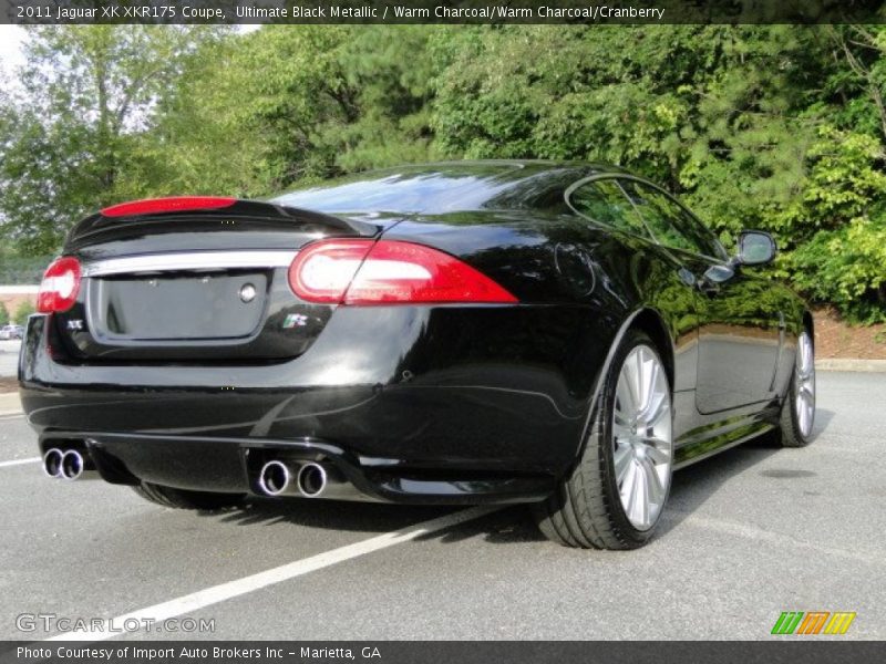 Ultimate Black Metallic / Warm Charcoal/Warm Charcoal/Cranberry 2011 Jaguar XK XKR175 Coupe
