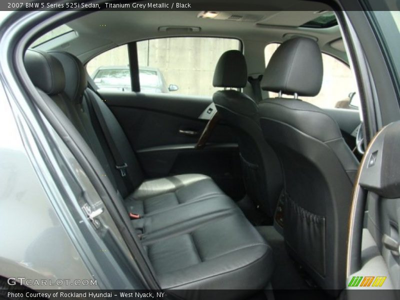 Titanium Grey Metallic / Black 2007 BMW 5 Series 525i Sedan