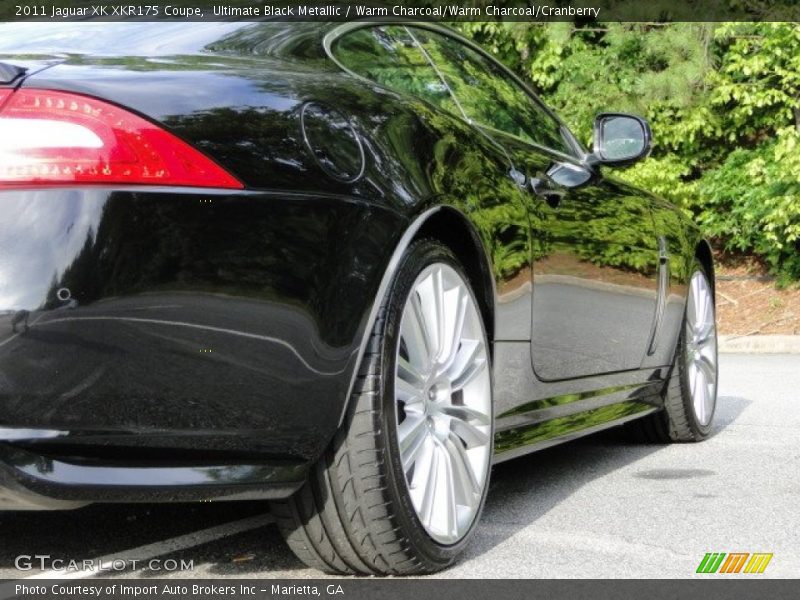 Ultimate Black Metallic / Warm Charcoal/Warm Charcoal/Cranberry 2011 Jaguar XK XKR175 Coupe