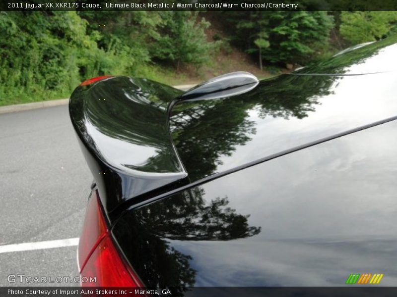 Ultimate Black Metallic / Warm Charcoal/Warm Charcoal/Cranberry 2011 Jaguar XK XKR175 Coupe