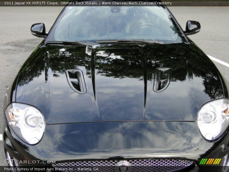 Ultimate Black Metallic / Warm Charcoal/Warm Charcoal/Cranberry 2011 Jaguar XK XKR175 Coupe