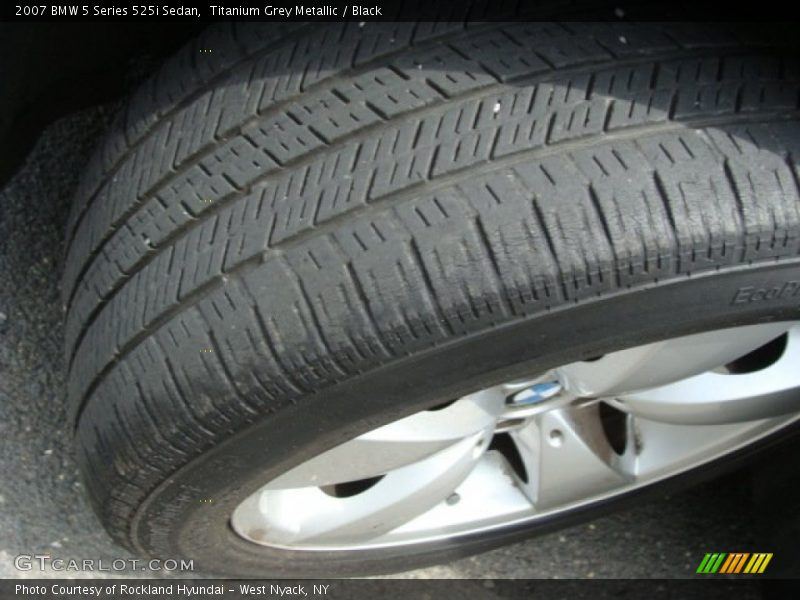 Titanium Grey Metallic / Black 2007 BMW 5 Series 525i Sedan