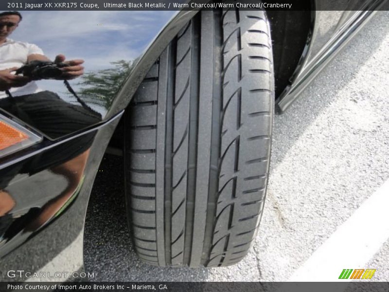 Ultimate Black Metallic / Warm Charcoal/Warm Charcoal/Cranberry 2011 Jaguar XK XKR175 Coupe