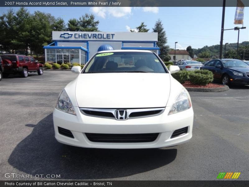 Premium White Pearl / Ivory 2007 Honda Accord Hybrid Sedan
