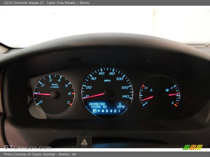 Cyber Gray Metallic / Ebony 2010 Chevrolet Impala LT