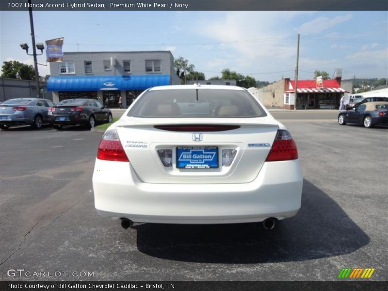 Premium White Pearl / Ivory 2007 Honda Accord Hybrid Sedan